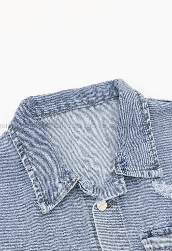 کت جین جیب بزرگ کد1005171